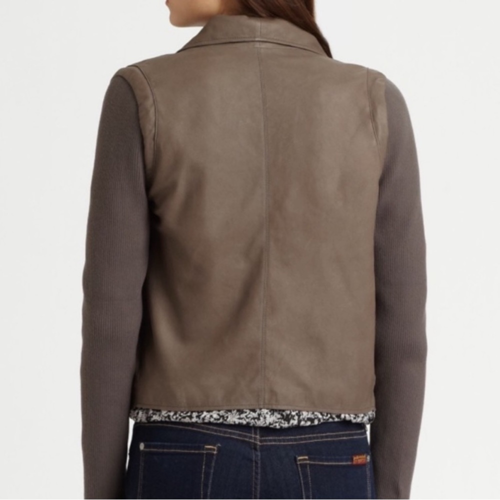 🟢 𝓙𝓸𝓲𝓮 🟢 Mixed Media Leather Jacket